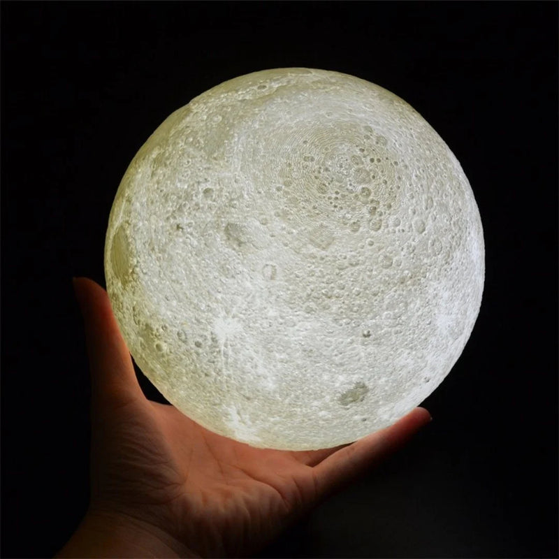 Luminária Lua Cheia – LED 3D