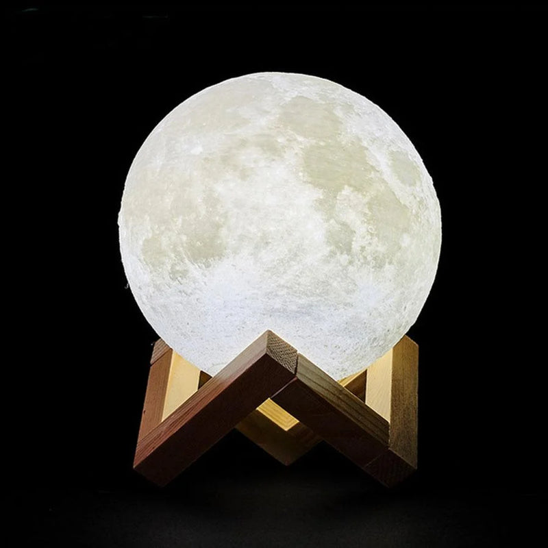 Luminária Lua Cheia – LED 3D